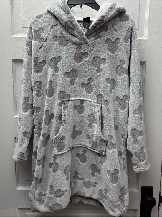 Other - Disney Mickey Mouse Plush Hoodie Dress Cozy Lounge L